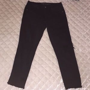 American Eagle Black Ripped Mom Jeans
